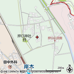 鳥取県西伯郡伯耆町押口周辺の地図