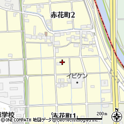岐阜県大垣市赤花町周辺の地図
