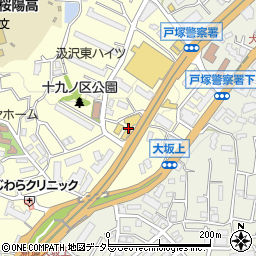 ウエインズトヨタ神奈川戸塚中継店周辺の地図