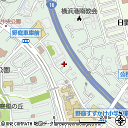 神奈川県横浜市港南区野庭町641-17周辺の地図