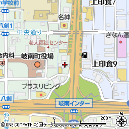 株式会社ビッグモーター　岐南店周辺の地図
