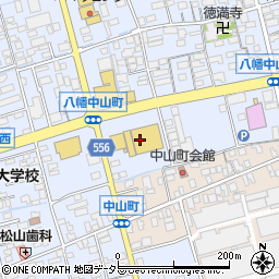 フタバヤ　長浜店観翠園周辺の地図
