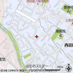神奈川県秦野市西田原70周辺の地図