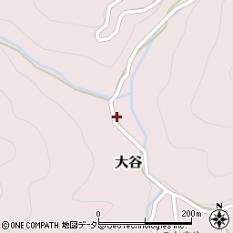 兵庫県養父市大谷332周辺の地図
