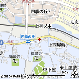 愛知県犬山市善師野上神ノ木周辺の地図