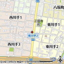 岐阜県岐阜市西川手1丁目128周辺の地図