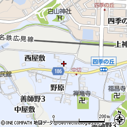 愛知県犬山市善師野（小戸）周辺の地図