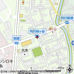 円行桐ケ谷周辺の地図