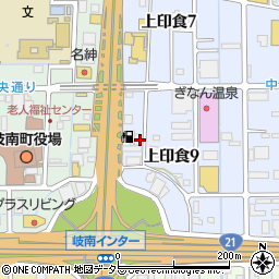 株式会社角田石油　岐南インター店周辺の地図