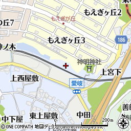 愛知県犬山市善師野上前田周辺の地図