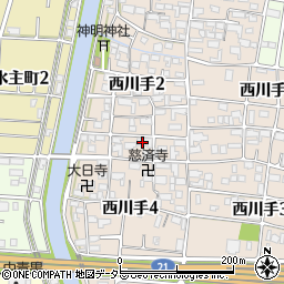 岐阜県岐阜市西川手2丁目100周辺の地図