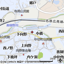 愛知県犬山市善師野小橋3周辺の地図