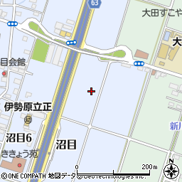 神奈川県伊勢原市沼目周辺の地図