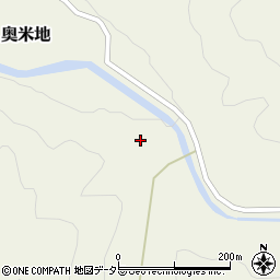 兵庫県養父市奥米地1074周辺の地図