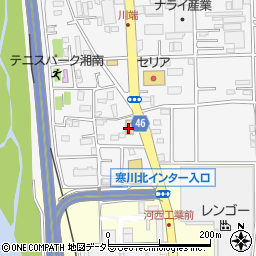 ワークマン寒川店周辺の地図