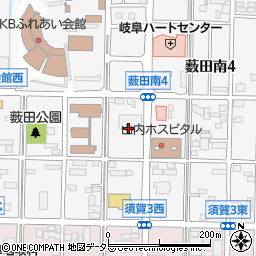 岐阜県岐阜市薮田南5丁目6周辺の地図