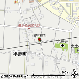 稲生神社周辺の地図