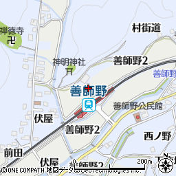 愛知県犬山市善師野下紅屋周辺の地図