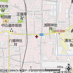大垣共立銀行赤坂支店周辺の地図