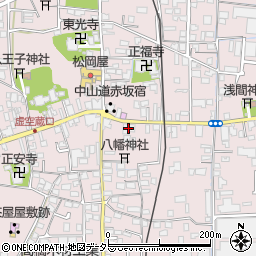 十六銀行赤坂支店 ＡＴＭ周辺の地図