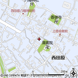 神奈川県秦野市西田原78周辺の地図