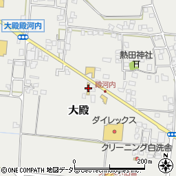 鳥取県西伯郡伯耆町大殿621-1周辺の地図