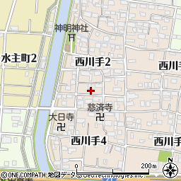 岐阜県岐阜市西川手2丁目86周辺の地図