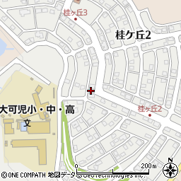 岐阜県可児市桂ケ丘周辺の地図