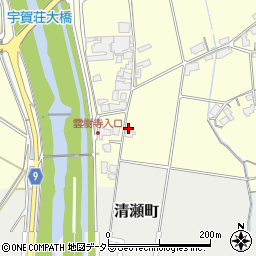 島根県安来市清井町589周辺の地図