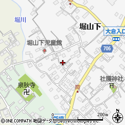 神奈川県秦野市堀山下701周辺の地図