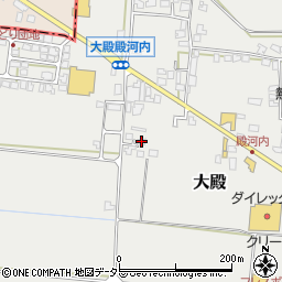 鳥取県西伯郡伯耆町大殿634-11周辺の地図