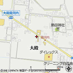 鳥取県西伯郡伯耆町大殿622-3周辺の地図