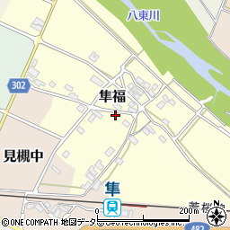 鳥取県八頭郡八頭町隼福周辺の地図