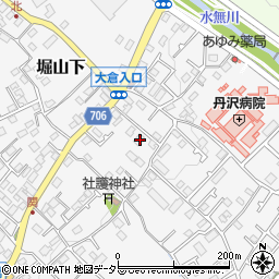 神奈川県秦野市堀山下748-3周辺の地図