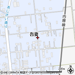 千葉県木更津市吾妻周辺の地図