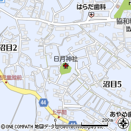 日月神社周辺の地図