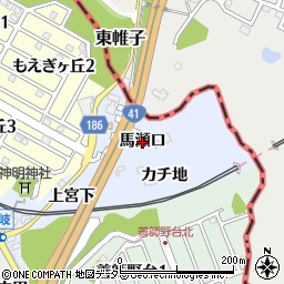 愛知県犬山市善師野（馬瀬口）周辺の地図