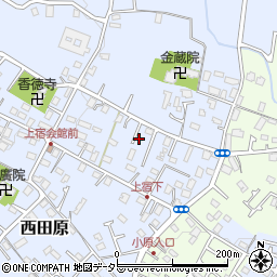神奈川県秦野市西田原309周辺の地図