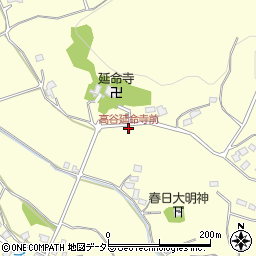 高谷延命寺前周辺の地図