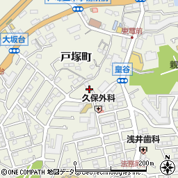 神奈川県横浜市戸塚区戸塚町2891-14周辺の地図
