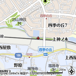 愛知県犬山市善師野井口周辺の地図