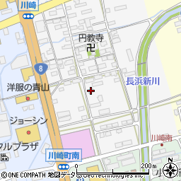 滋賀県長浜市川崎町153周辺の地図