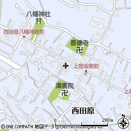 神奈川県秦野市西田原86周辺の地図