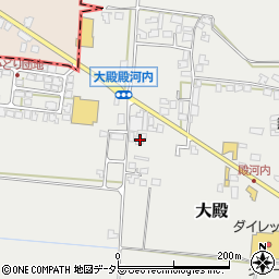 鳥取県西伯郡伯耆町大殿635-2周辺の地図