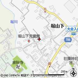 神奈川県秦野市堀山下841-3周辺の地図