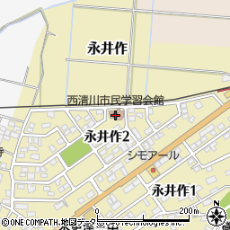 西清川公民館周辺の地図