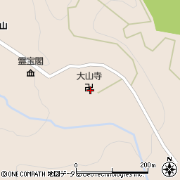 大山寺霊宝閣周辺の地図
