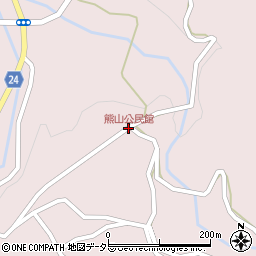 熊山公民館周辺の地図