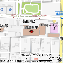 岐阜県周辺の地図