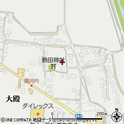 鳥取県西伯郡伯耆町大殿505周辺の地図